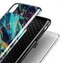 Liquid Abstract Paint Remix V28 - iPhone X Swappable Hybrid Case
