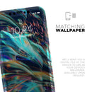 Liquid Abstract Paint Remix V28  - Protective Skin Wrap & Decal – Compatible with iPhone SE to iPhone 17 Pro Max (All Models)