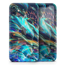 Liquid Abstract Paint Remix V28  - Protective Skin Wrap & Decal – Compatible with iPhone SE to iPhone 17 Pro Max (All Models)