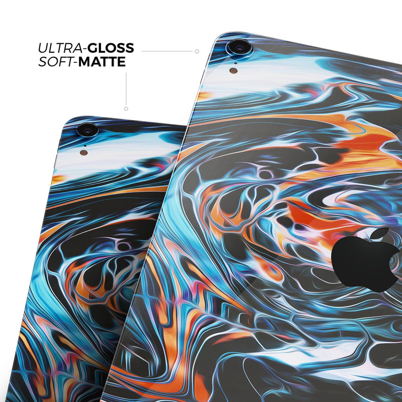 Liquid Abstract Paint Remix V2 - Full Body Skin Decal for the Apple iPad Pro 12.9", 11", 10.5", 9.7", Air or Mini (All Models Available)