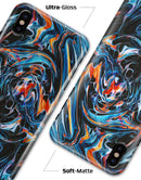 Liquid Abstract Paint Remix V2 - iPhone X Clipit Case
