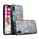 Liquid Abstract Paint Remix V2 - iPhone X Swappable Hybrid Case