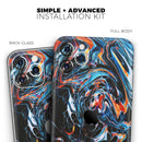 Liquid Abstract Paint Remix V2  - Protective Skin Wrap & Decal – Compatible with iPhone SE to iPhone 17 Pro Max (All Models)