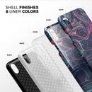 Liquid Abstract Paint Remix V30 - iPhone X Swappable Hybrid Case