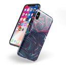 Liquid Abstract Paint Remix V30 - iPhone X Swappable Hybrid Case