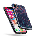 Liquid Abstract Paint Remix V30 - iPhone X Swappable Hybrid Case