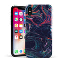 Liquid Abstract Paint Remix V30 - iPhone X Swappable Hybrid Case