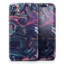 Liquid Abstract Paint Remix V30 - Skin-Kit compatible with the Apple iPhone 13, 13 Pro Max, 13 Mini, 13 Pro, iPhone 12, iPhone 11 (All iPhones Available)