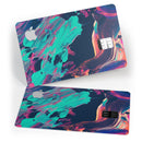 Liquid Abstract Paint Remix V31 - Premium Protective Decal Skin-Kit for the Apple Credit Card