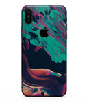 Liquid Abstract Paint Remix V31 - iPhone XS MAX, XS/X, 8/8+, 7/7+, 5/5S/SE Skin-Kit (All iPhones Available)