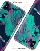 Liquid Abstract Paint Remix V31 - iPhone X Clipit Case