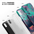 Liquid Abstract Paint Remix V31 - iPhone X Swappable Hybrid Case