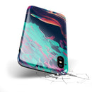 Liquid Abstract Paint Remix V31 - iPhone X Swappable Hybrid Case