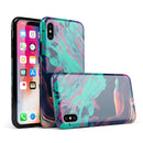 Liquid Abstract Paint Remix V31 - iPhone X Swappable Hybrid Case