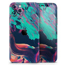 Liquid Abstract Paint Remix V31  - Protective Skin Wrap & Decal – Compatible with iPhone SE to iPhone 17 Pro Max (All Models)