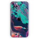 Liquid Abstract Paint Remix V31  - Protective Skin Wrap & Decal – Compatible with iPhone SE to iPhone 17 Pro Max (All Models)