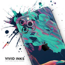 Liquid Abstract Paint Remix V31  - Protective Skin Wrap & Decal – Compatible with iPhone SE to iPhone 17 Pro Max (All Models)