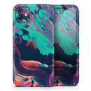 Liquid Abstract Paint Remix V31  - Protective Skin Wrap & Decal – Compatible with iPhone SE to iPhone 17 Pro Max (All Models)