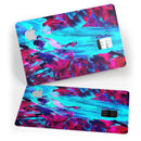 Liquid Abstract Paint Remix V32 - Premium Protective Decal Skin-Kit for the Apple Credit Card