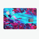 Liquid Abstract Paint Remix V32 - Premium Protective Decal Skin-Kit for the Apple Credit Card