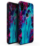 Liquid Abstract Paint Remix V32 - iPhone XS MAX, XS/X, 8/8+, 7/7+, 5/5S/SE Skin-Kit (All iPhones Available)
