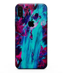 Liquid Abstract Paint Remix V32 - iPhone XS MAX, XS/X, 8/8+, 7/7+, 5/5S/SE Skin-Kit (All iPhones Available)