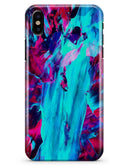 Liquid Abstract Paint Remix V32 - iPhone X Clipit Case