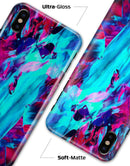 Liquid Abstract Paint Remix V32 - iPhone X Clipit Case