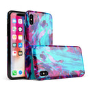 Liquid Abstract Paint Remix V32 - iPhone X Swappable Hybrid Case