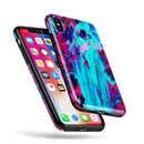 Liquid Abstract Paint Remix V32 - iPhone X Swappable Hybrid Case