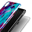 Liquid Abstract Paint Remix V32 - iPhone X Swappable Hybrid Case