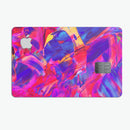Liquid Abstract Paint Remix V33 - Premium Protective Decal Skin-Kit for the Apple Credit Card