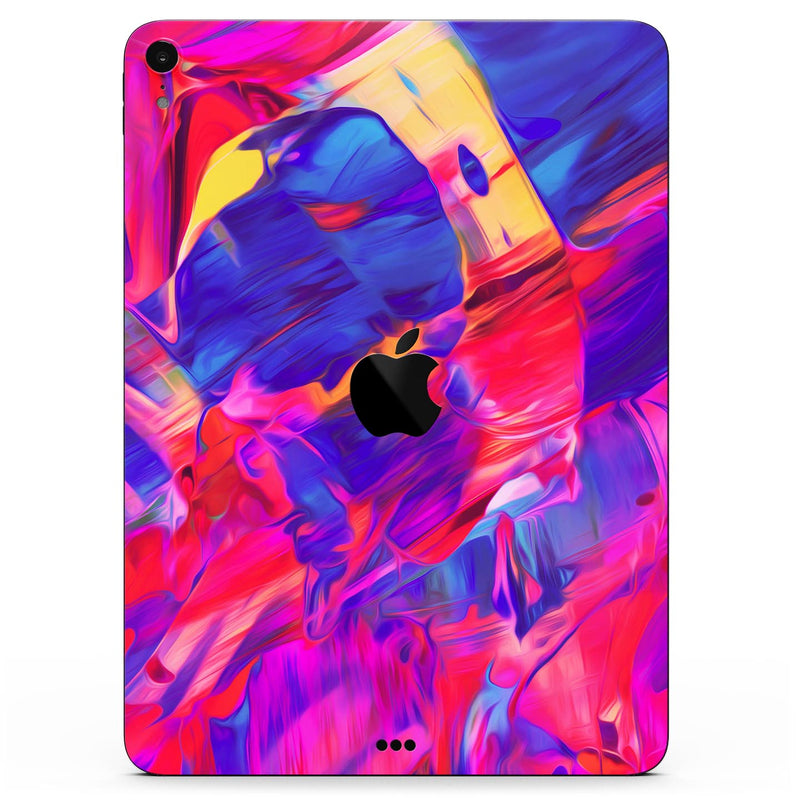 Liquid Abstract Paint Remix V33 - Full Body Skin Decal for the Apple iPad Pro 12.9", 11", 10.5", 9.7", Air or Mini (All Models Available)