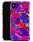 Liquid Abstract Paint Remix V33 - iPhone X Clipit Case