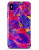 Liquid Abstract Paint Remix V33 - iPhone X Clipit Case
