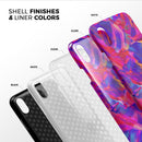 Liquid Abstract Paint Remix V33 - iPhone X Swappable Hybrid Case