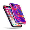 Liquid Abstract Paint Remix V33 - iPhone X Swappable Hybrid Case