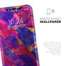 Liquid Abstract Paint Remix V33  - Protective Skin Wrap & Decal – Compatible with iPhone SE to iPhone 17 Pro Max (All Models)