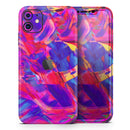 Liquid Abstract Paint Remix V33  - Protective Skin Wrap & Decal – Compatible with iPhone SE to iPhone 17 Pro Max (All Models)