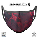 Liquid Abstract Paint Remix V34 - Made in USA Mouth Cover Unisex Anti-Dust Cotton Blend Reusable & Washable Face Mask with Adjustable Sizing for Adult or Child