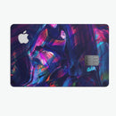 Liquid Abstract Paint Remix V36 - Premium Protective Decal Skin-Kit for the Apple Credit Card