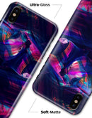 Liquid Abstract Paint Remix V36 - iPhone X Clipit Case