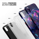 Liquid Abstract Paint Remix V36 - iPhone X Swappable Hybrid Case