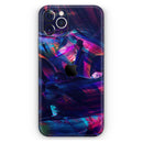 Liquid Abstract Paint Remix V36  - Protective Skin Wrap & Decal – Compatible with iPhone SE to iPhone 17 Pro Max (All Models)