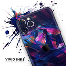 Liquid Abstract Paint Remix V36  - Protective Skin Wrap & Decal – Compatible with iPhone SE to iPhone 17 Pro Max (All Models)