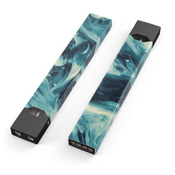 Liquid Abstract Paint Remix V37 - Premium Decal Protective Skin-Wrap Sticker compatible with the Juul Labs vaping device