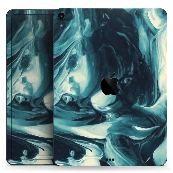 Liquid Abstract Paint Remix V37 - Full Body Skin Decal for the Apple iPad Pro 12.9", 11", 10.5", 9.7", Air or Mini (All Models Available)