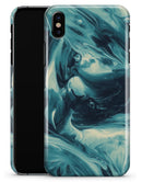 Liquid Abstract Paint Remix V37 - iPhone X Clipit Case
