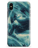 Liquid Abstract Paint Remix V37 - iPhone X Clipit Case