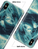 Liquid Abstract Paint Remix V37 - iPhone X Clipit Case